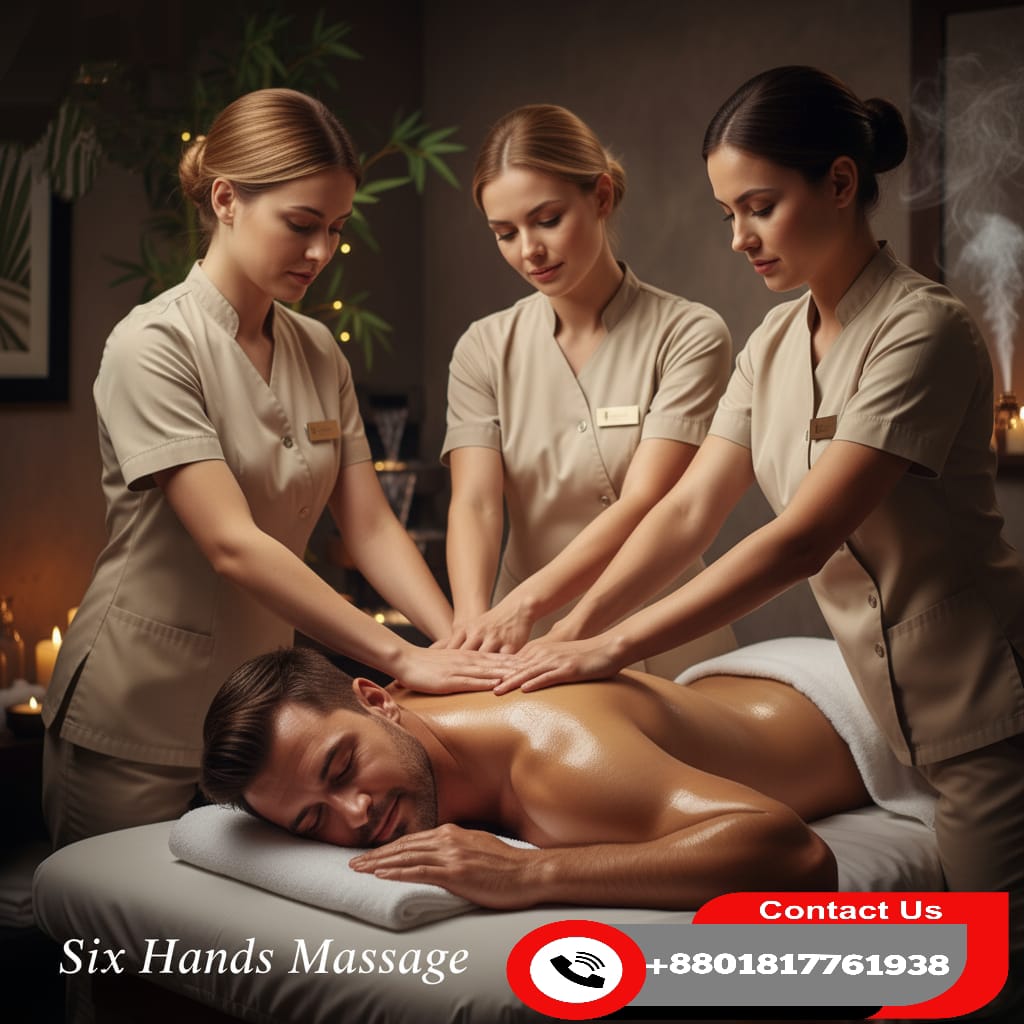 six hands massage